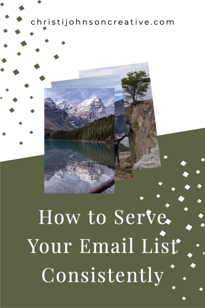 how to serve your email list consistently