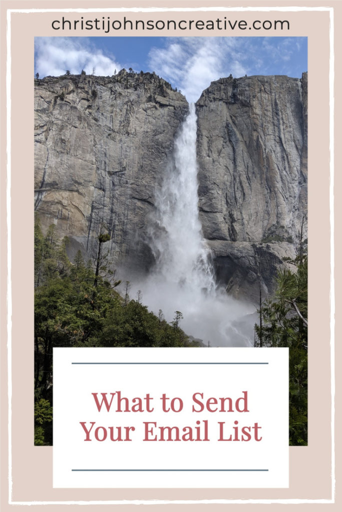 what to send your email list