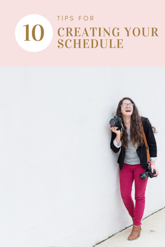 10 tips for setting up your schedule