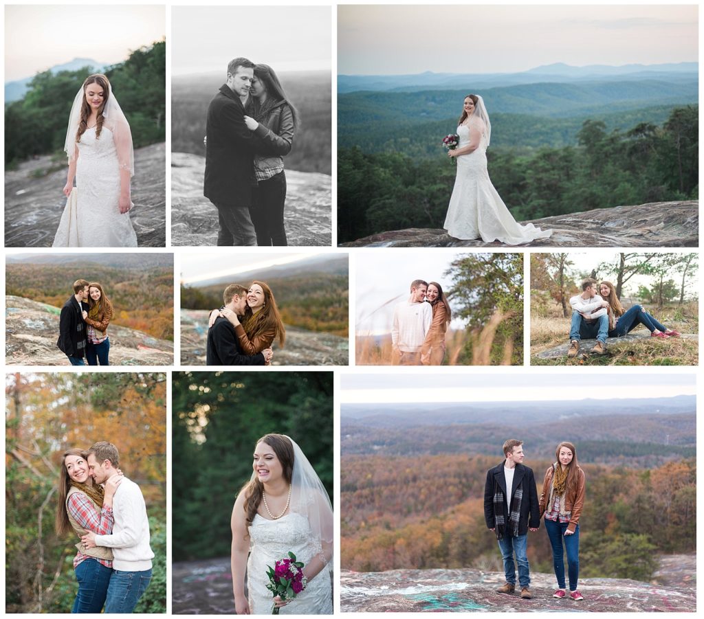 bald rock mountain Bridal Portraits and Engagement Session