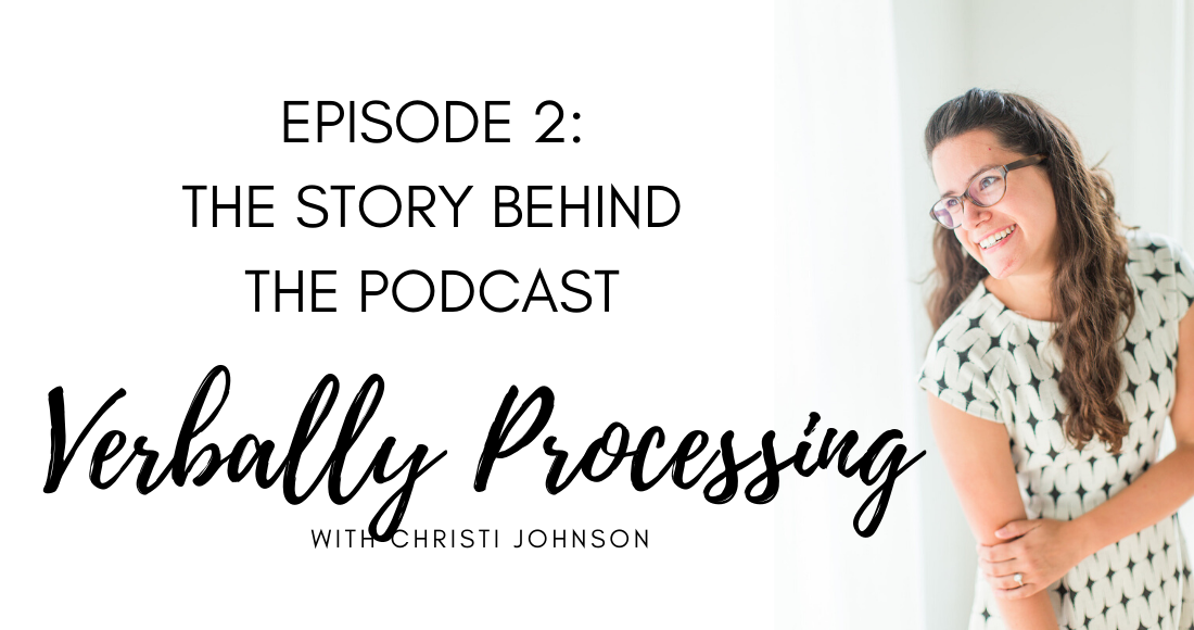 the story behind the podcast christi johnson in polka dot dress smiling and looking to her right