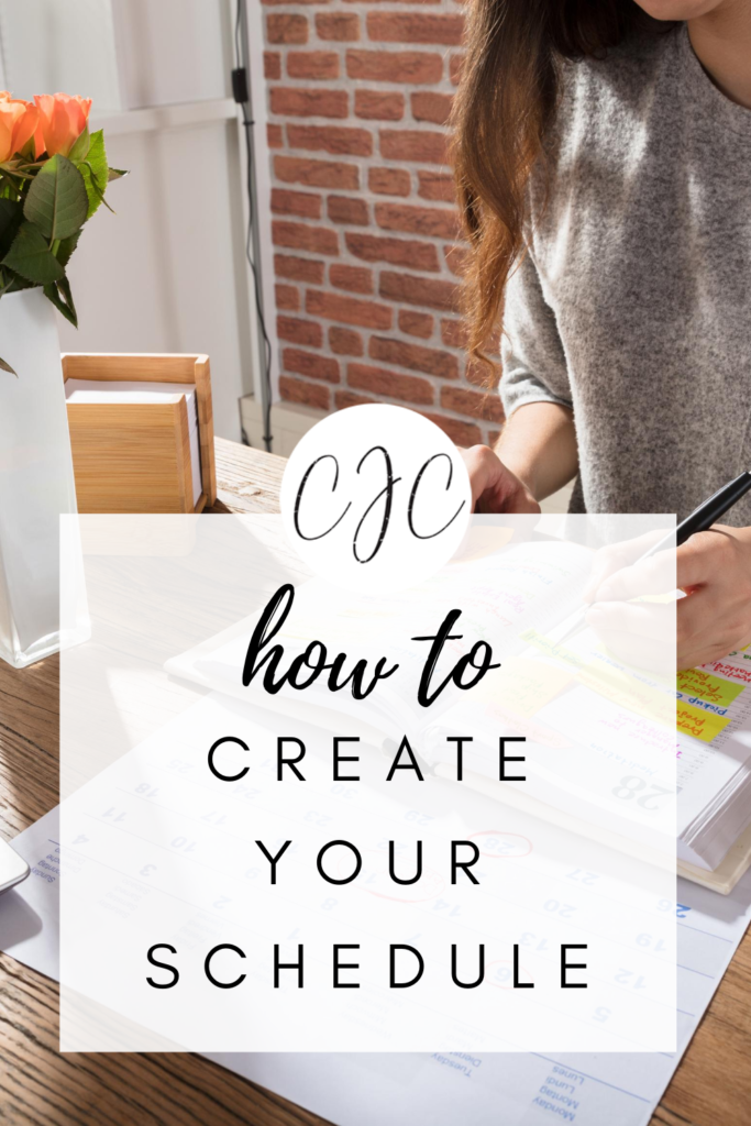 how to create your schedule