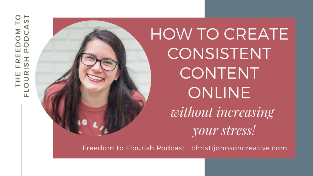 how to create consistent content online without increasing your stress