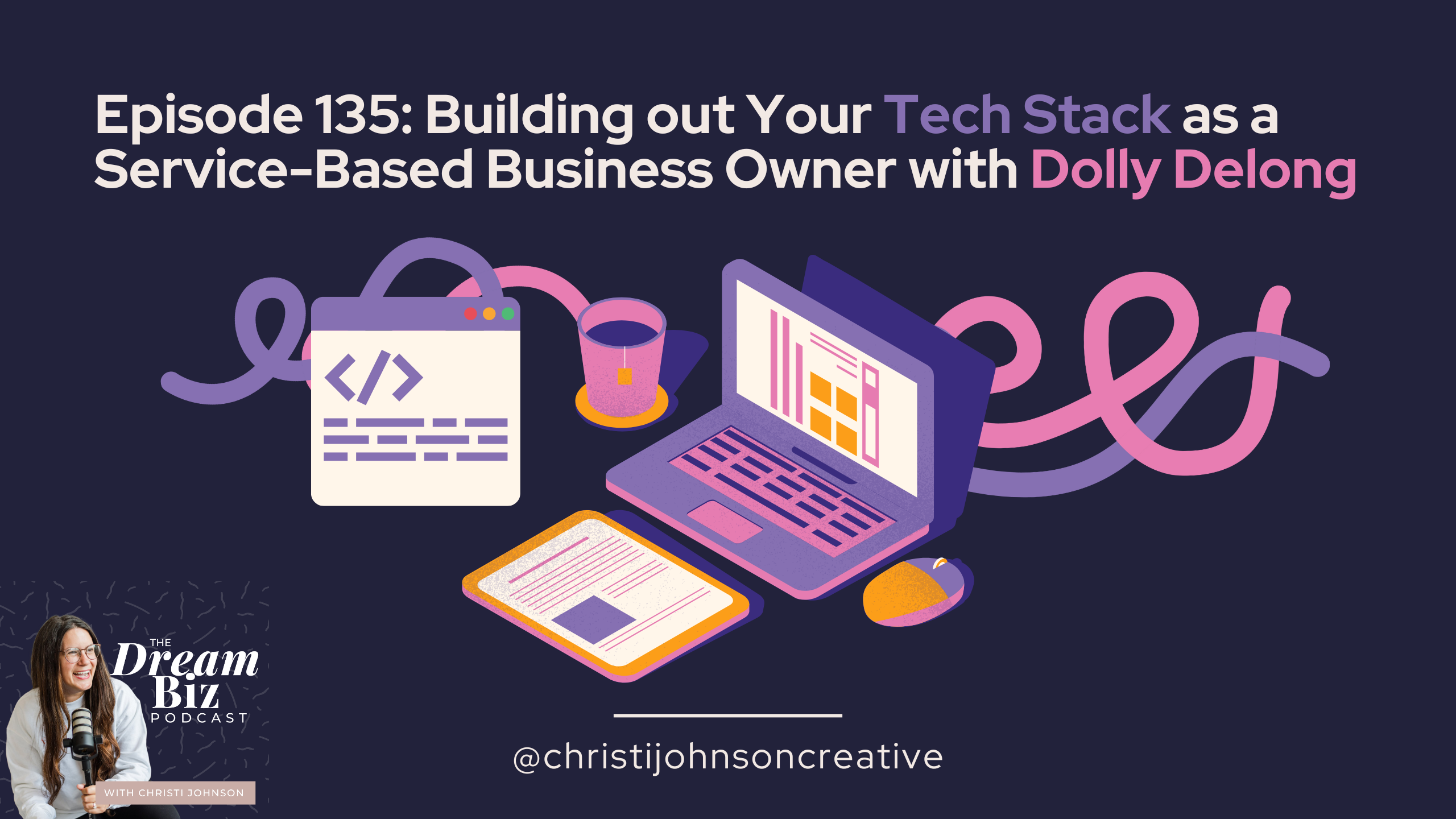 ID: Episode 135 - Building out your Tech Stack as a Service-based Business Owner with Dolly Delong.
