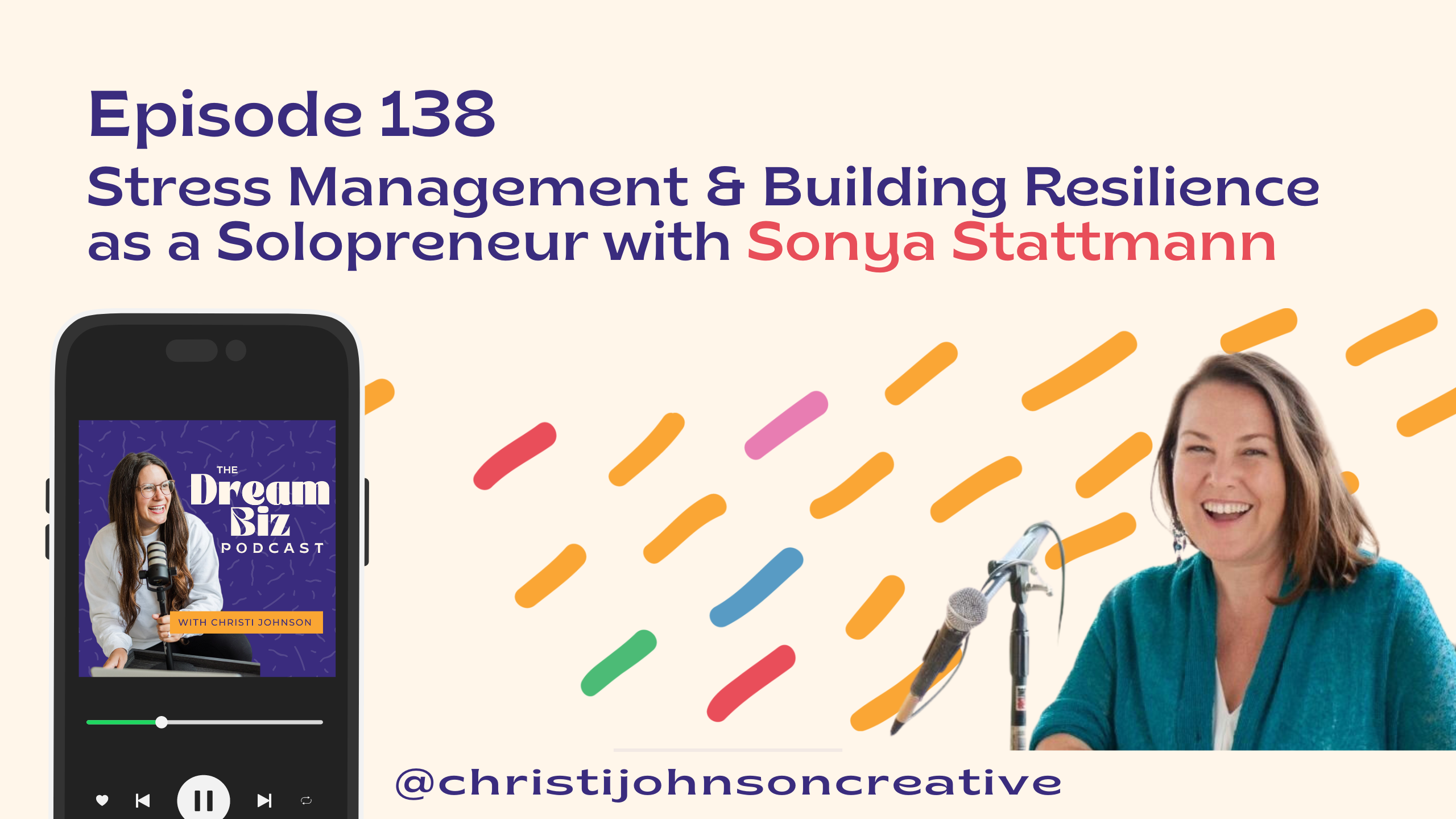 ID: Episode 138, Stress Management & Building Resilience as a Soloprenuer with Sonya Strattmann